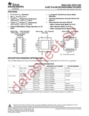 SN74LV138AD datasheet  